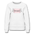 Weimaraner Momma Floral Women’s Premium Sweatshirt - white